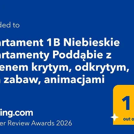 Apartament 1b Niebieskie Z Basenem Krytym, Odkrytym, Salą Zabaw, Animacjami Poddąbie