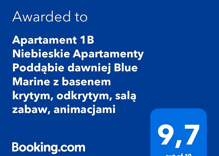 Apartament 1b Niebieskie Z Basenem Krytym, Odkrytym, Sala Zabaw, Animacjami *